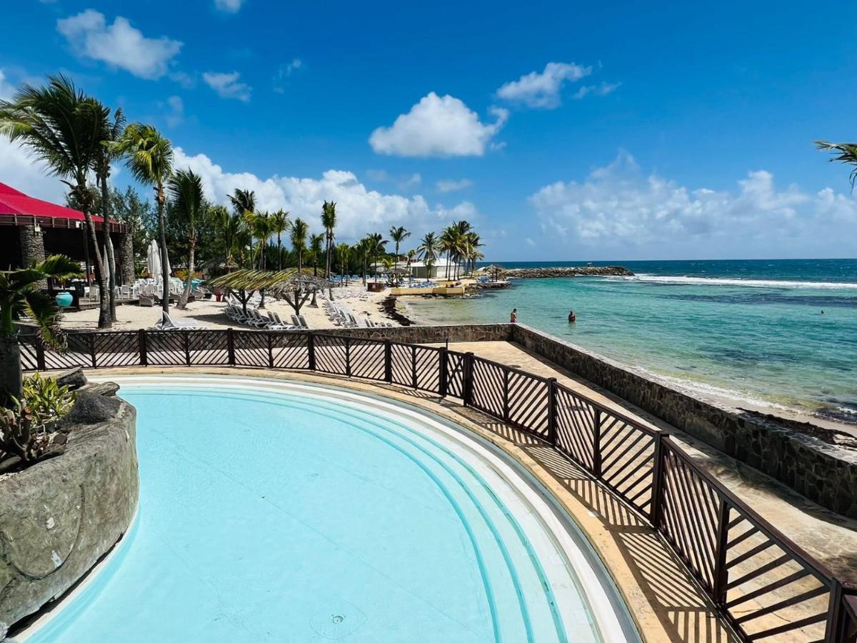 Studio Vue Mer Piscine Plage Kaz Punch Manganao Chez Julie Сен-Франсуа Екстер'єр фото